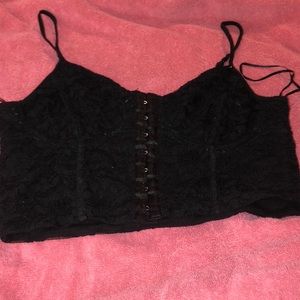 Black crop top